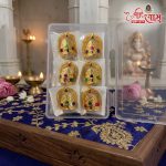 Laddu Gopal Mukut Shringar Set with Multicolor Stones | Temple & Festival Crown (6 Pieces)